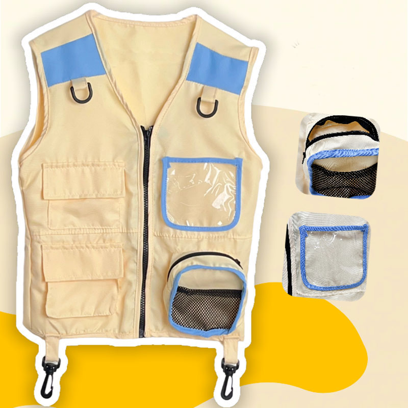 Kids Outdoor Vest - Gilet d'explorateur pour enfants, jeu de