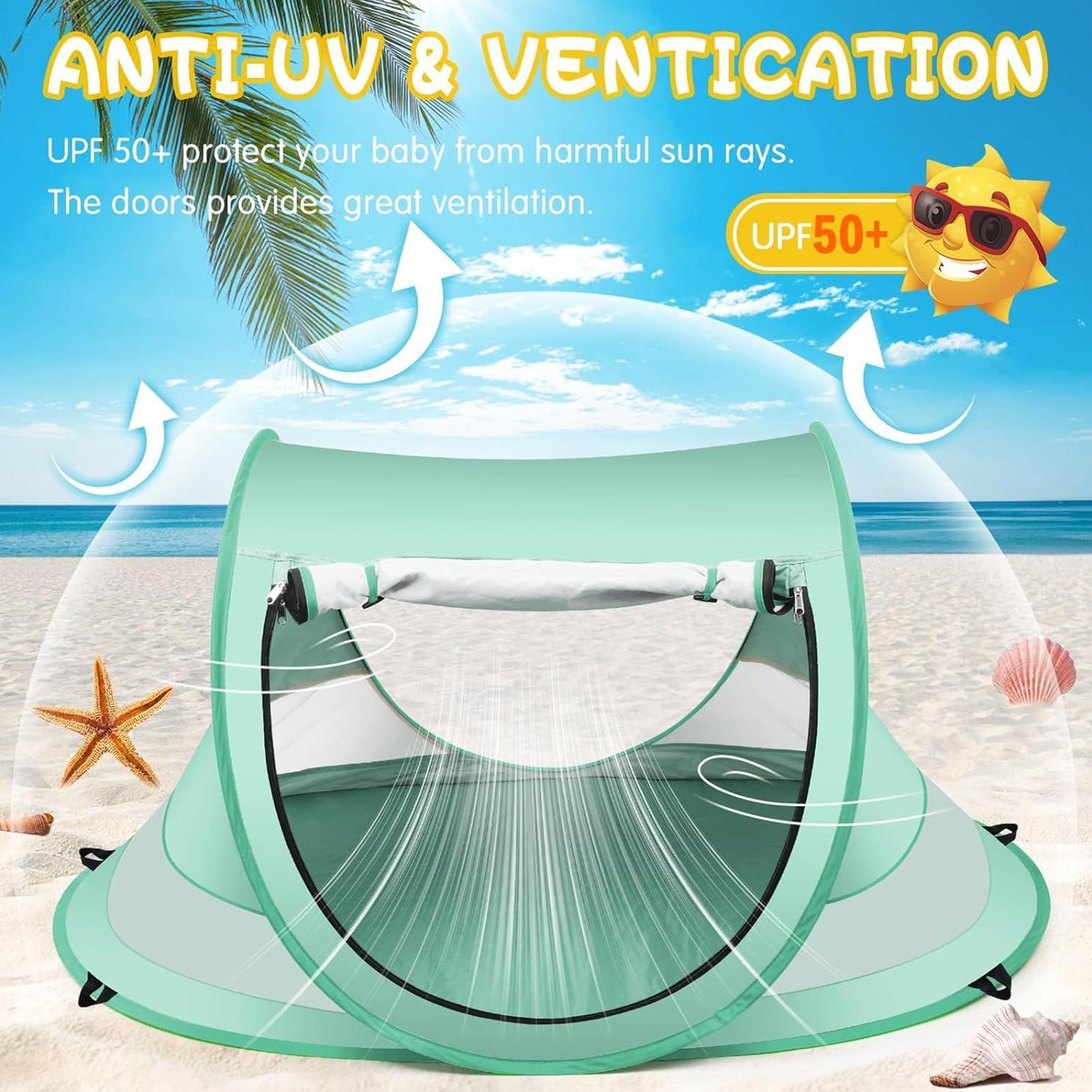 Outdoor Tent Playhouse - Tente de plage portable pour bébé,