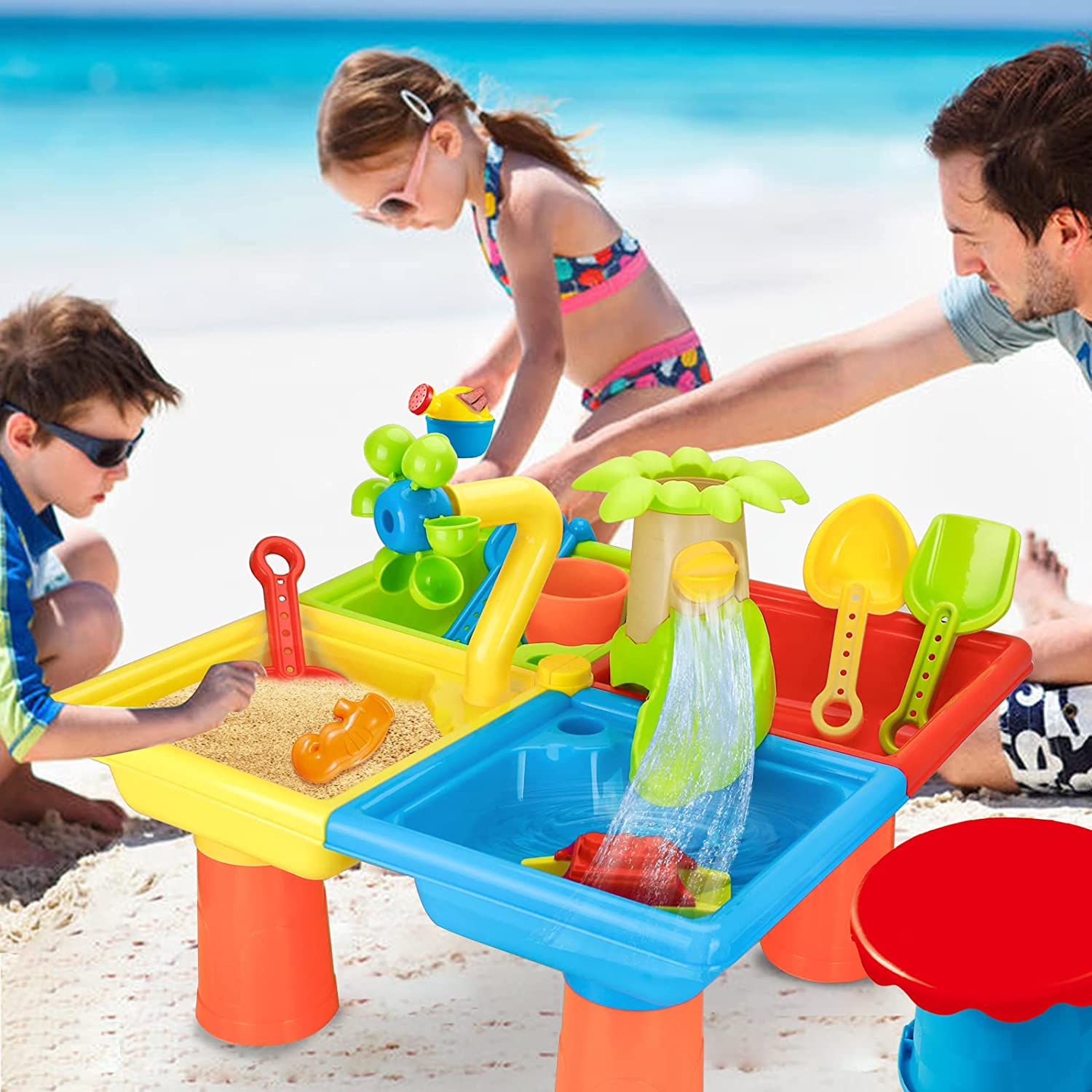 Kids Outdoor Water Table - Table de plage pour enfants, jouets