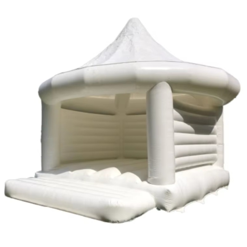 Outdoor Games For Kids - Château gonflable blanc pour mariage, jeux