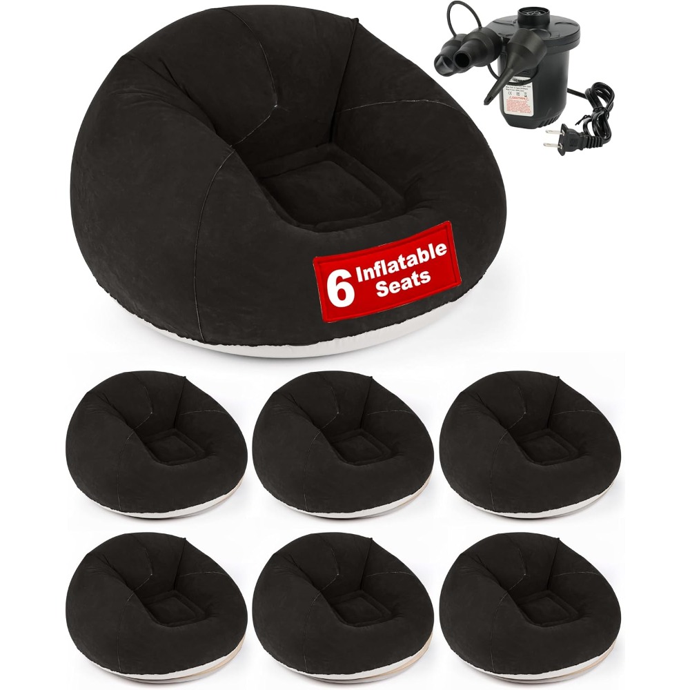 Kids Outdoor Bean Bag - Fauteuil gonflable avec pompe électrique -