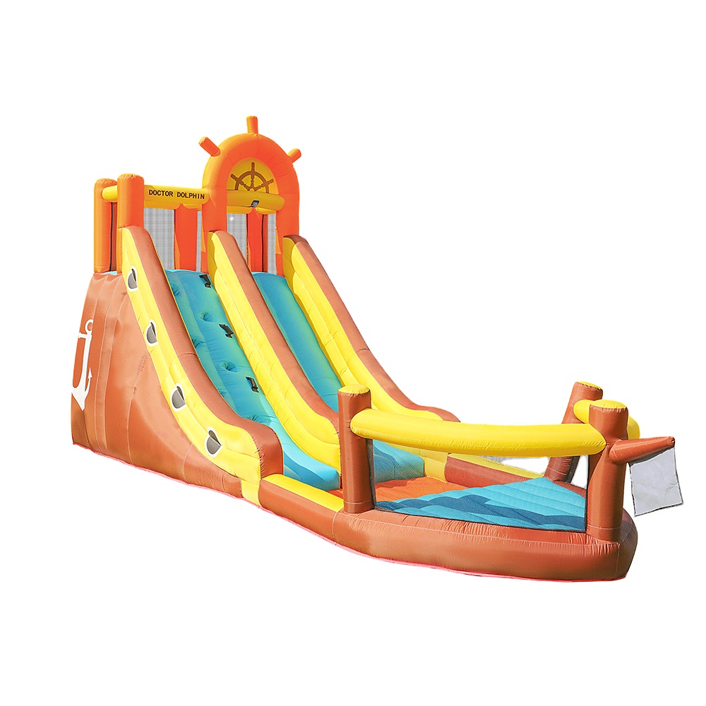 Kids Outdoor Jump House - Docteur dauphin bateau Pirate maison de