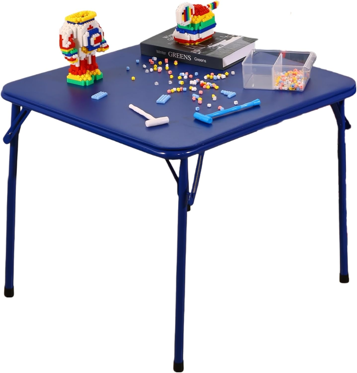 Kids Outdoor Wooden Table - Table carrée pliable pour enfants, pieds