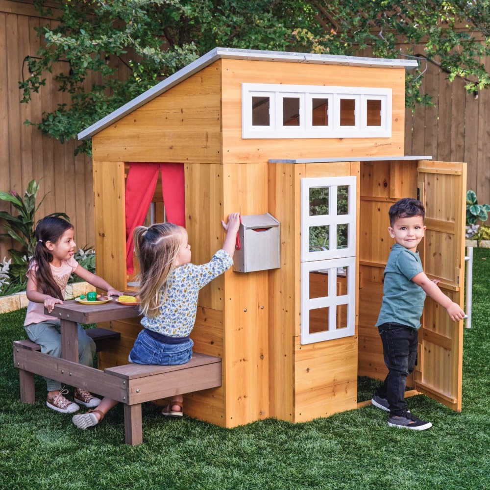 Kids Outdoor Grill Set - Ensemble de maisonnette de jeu en