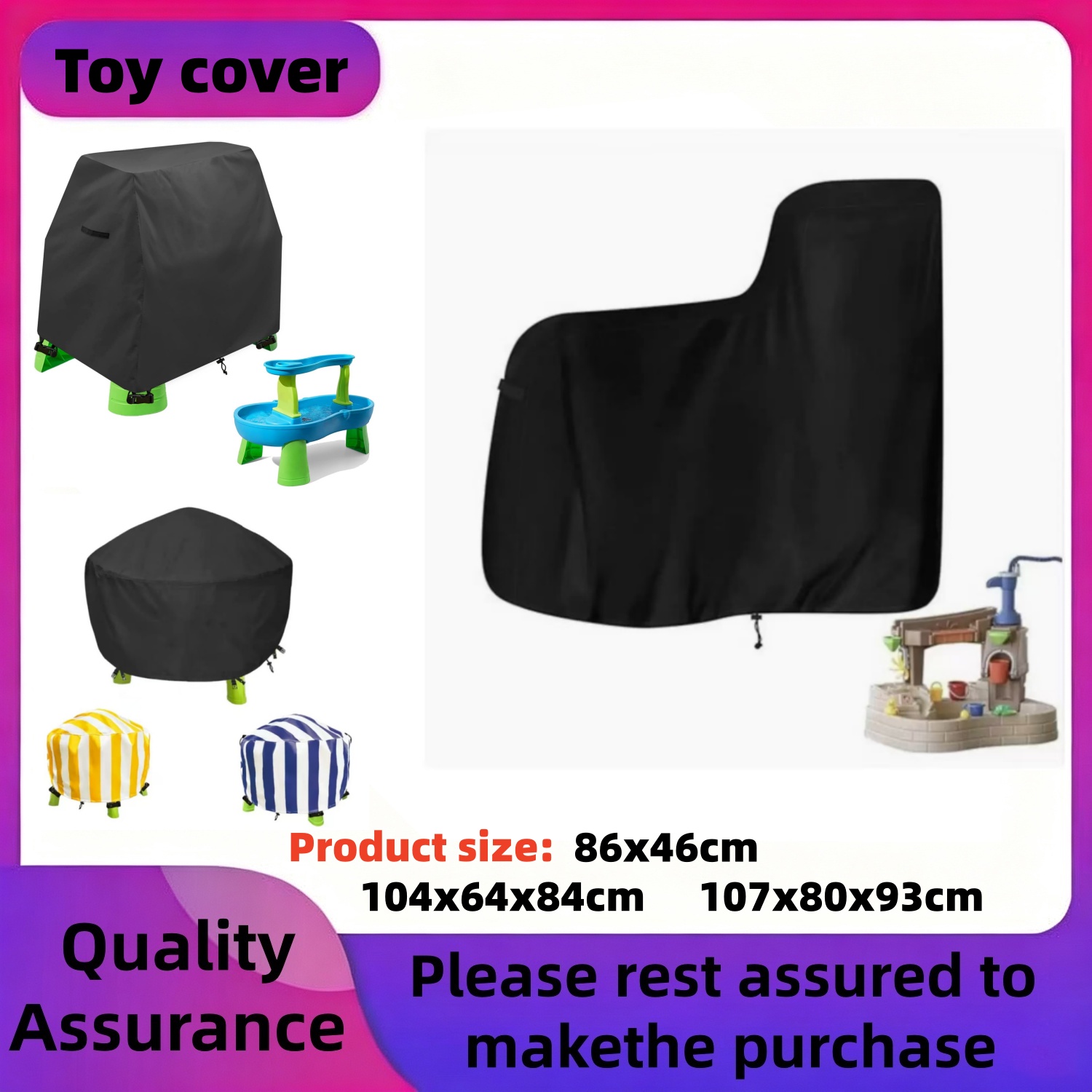 Kids Outdoor Water Table - Housse de protection pour table à