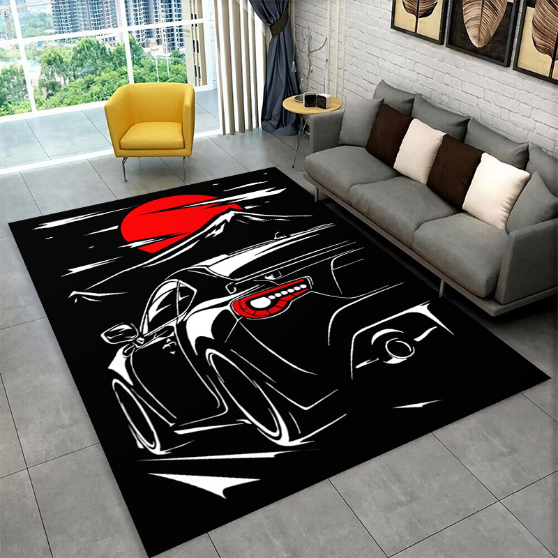 Kids Indoor Outdoor Cart - Tapis antidérapant Racing Car T-Toyoto pour