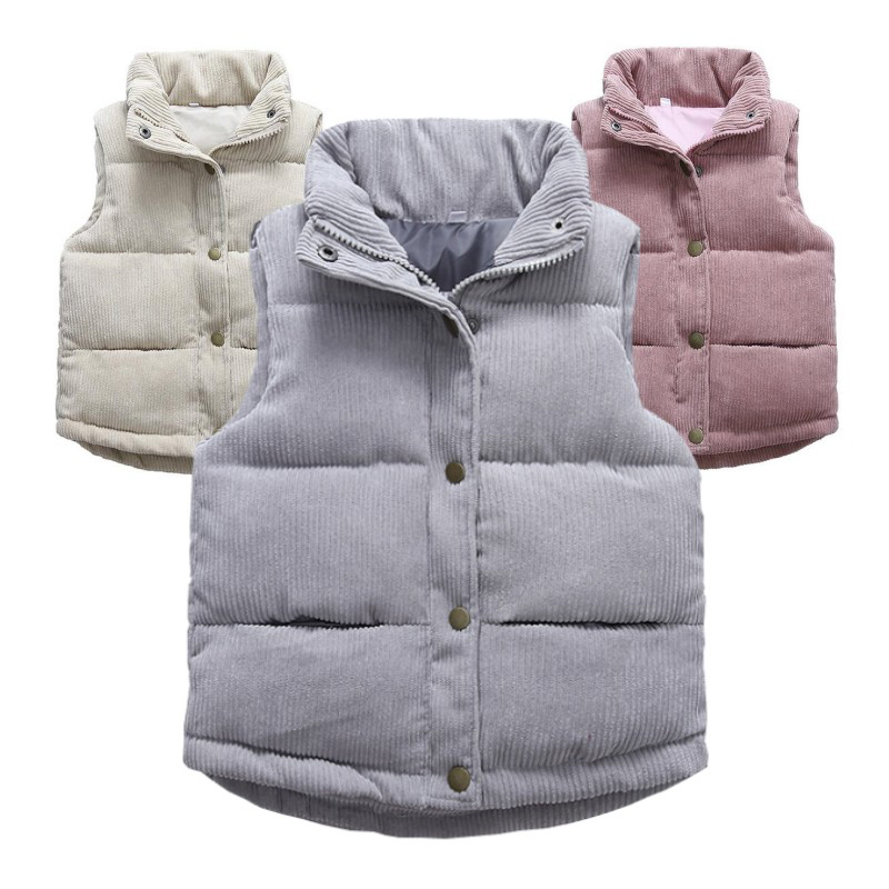 Kids Outdoor Vest - Gilets en velours côtelé pour enfants,