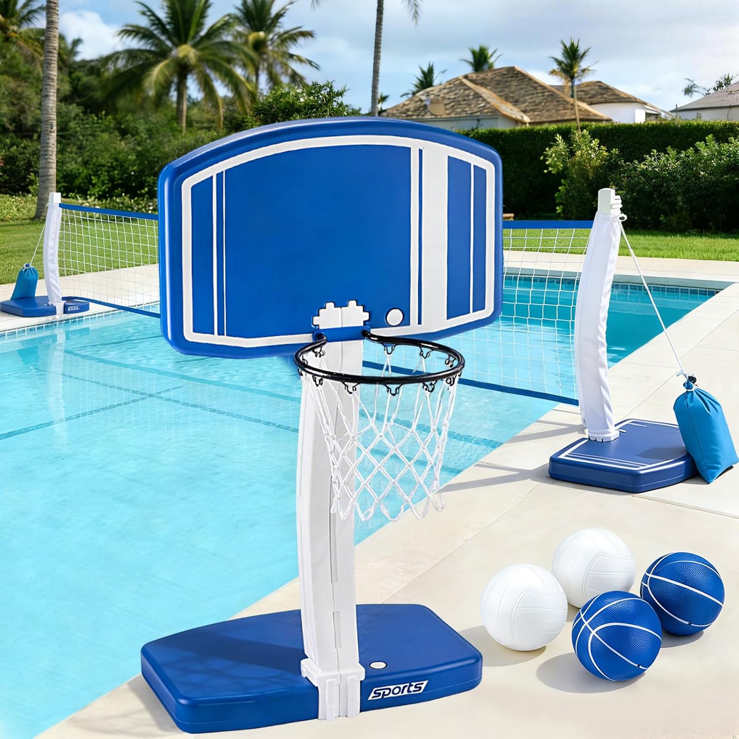 Outdoor Games For Kids - Panier de basket-ball et filet de