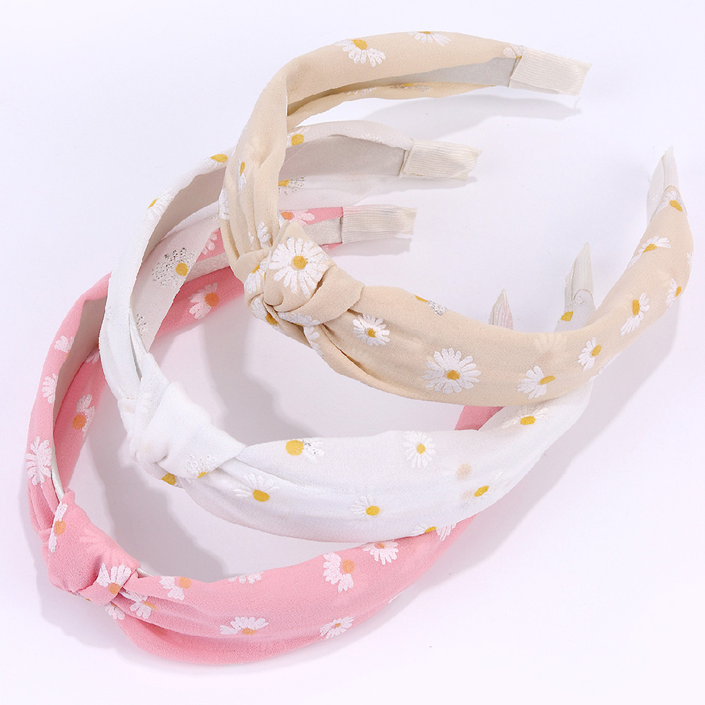 Kids Outdoor Outfit - 3 pièces/ensemble bandeau motif marguerite pour