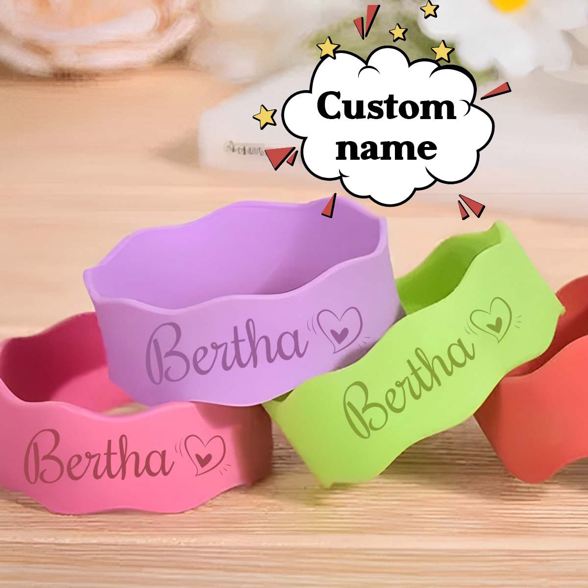Kids Outdoor Decor - Manchon de protection en silicone personnalisé