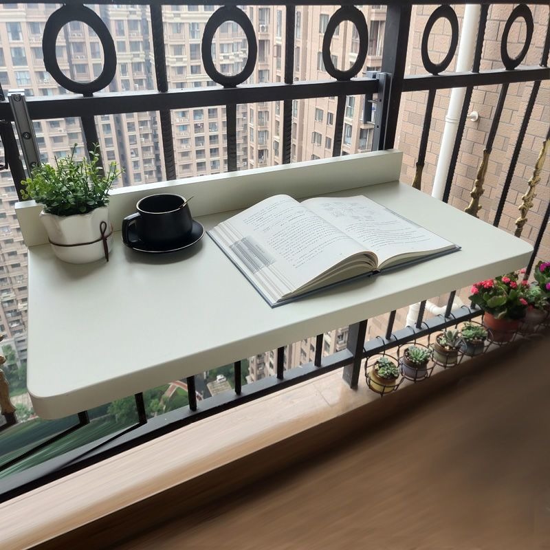 Kids Outdoor Wooden Table - Table de balcon suspendue pliable en