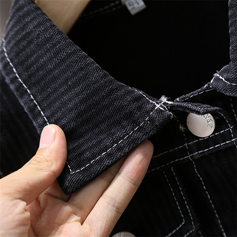 Garçon noir Denim gilet printe - Kids Outdoor Vest avis et prix
