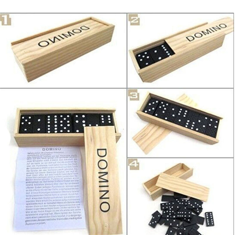 Jeu de dominos en bois 28 pièc - Kids Outdoor Wooden Table avis et prix