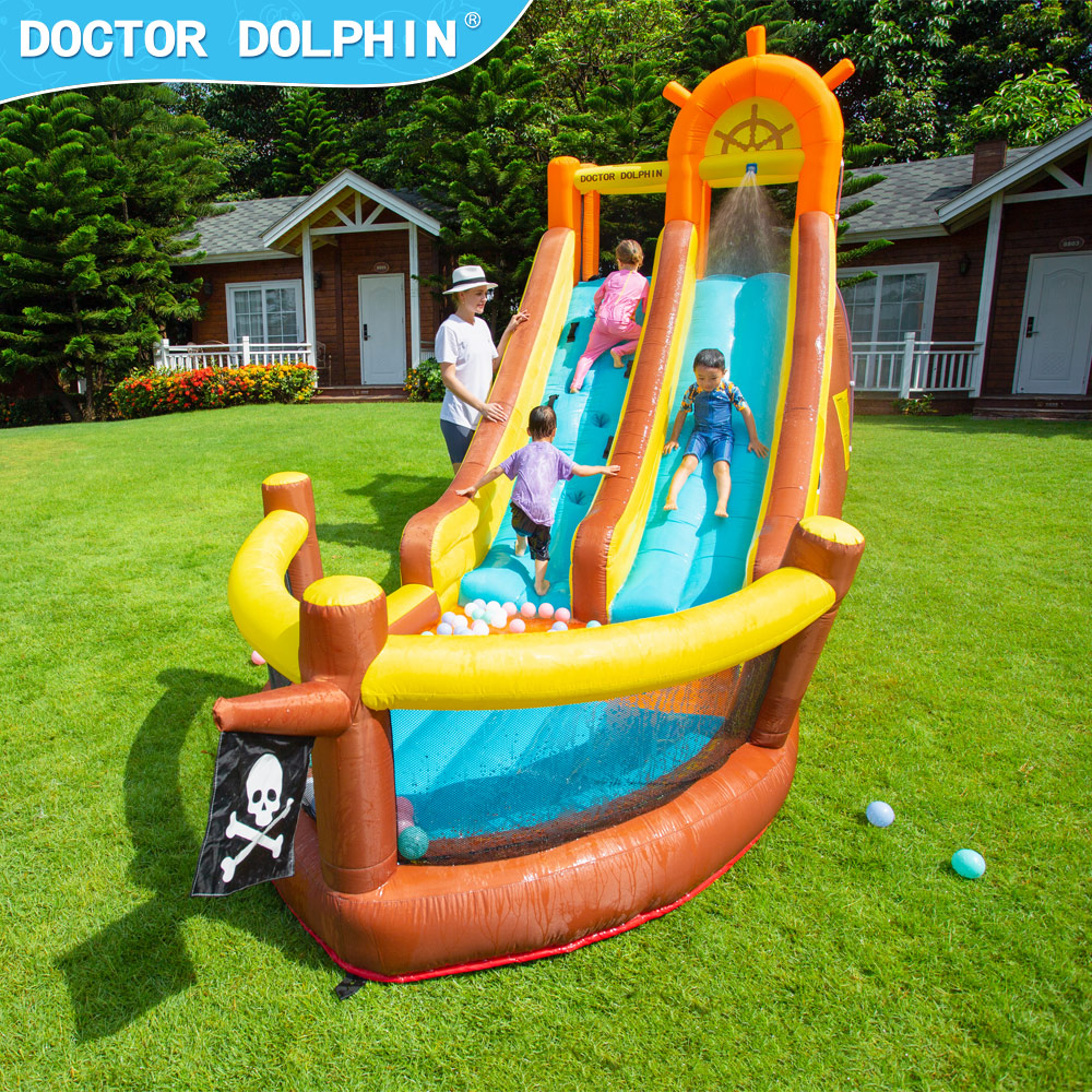 Docteur dauphin bateau Pirate  - Kids Outdoor Jump House avis et prix