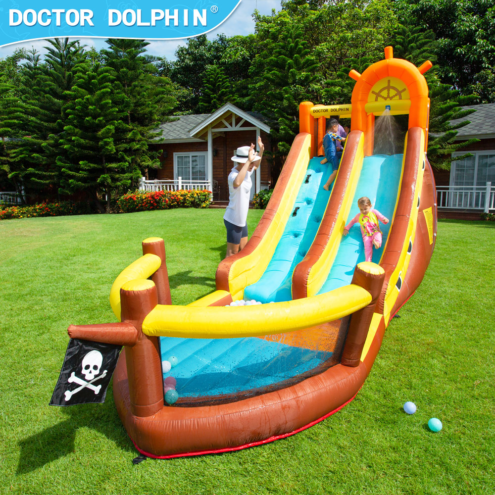 Docteur dauphin bateau Pirate  - Kids Outdoor Jump House avis et prix