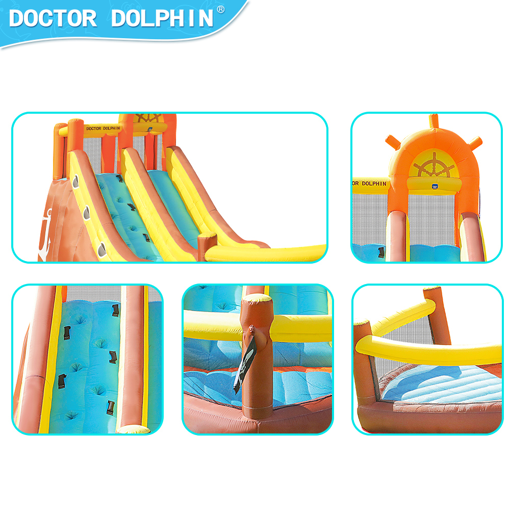 Docteur dauphin bateau Pirate  - Kids Outdoor Jump House avis et prix