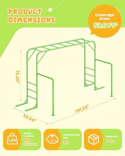 Structure de jeu extérieure av - Kids Outdoor Monkey Bar Set avis et prix