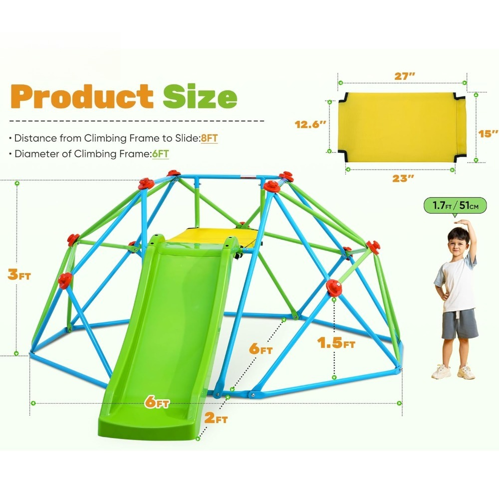 Dôme d'escalade extérieur pour - Kids Outdoor Monkey Bar Set avis et prix