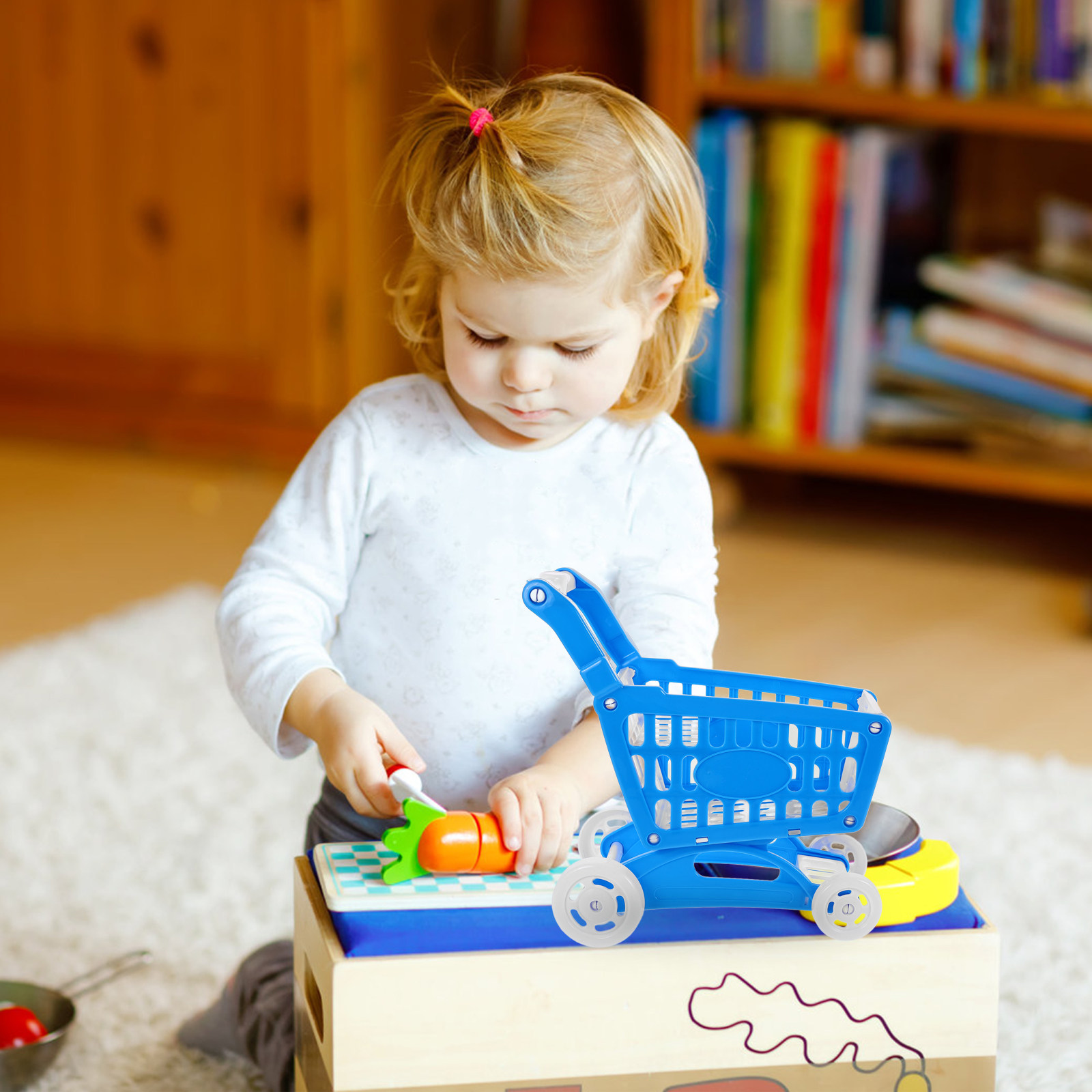 Chariot de courses miniature b - Kids Indoor Outdoor Cart avis et prix
