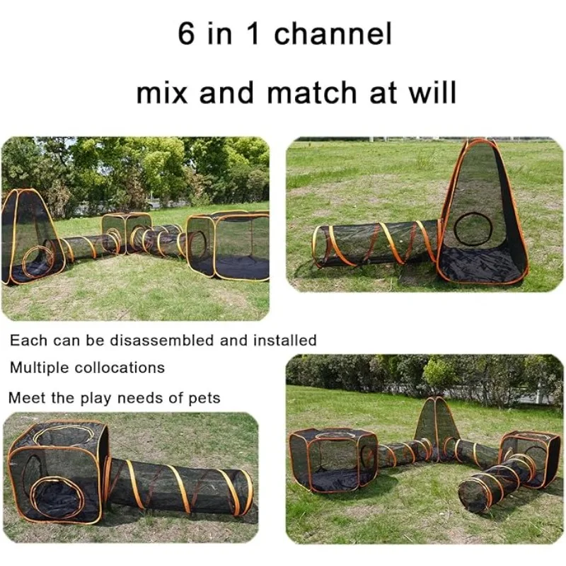 Enclos pour chats 6-en-1 avec  - Outdoor Tent Playhouse avis et prix