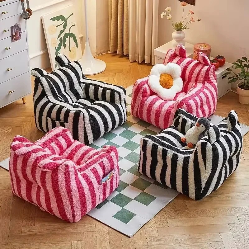 Siège rayé léger en tissu pelu - Kids Outdoor Bean Bag avis et prix