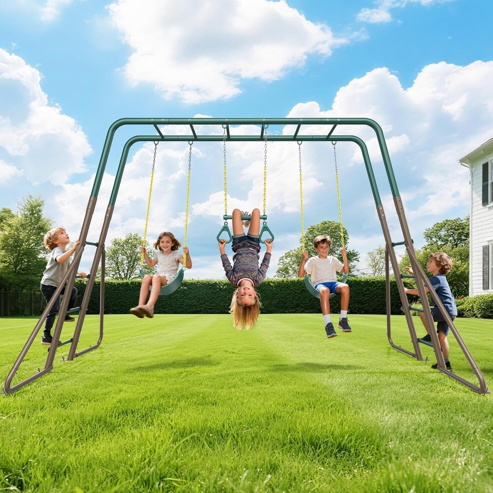 Ensemble de balançoires d'exté - Kids Outdoor Monkey Bar Set avis et prix