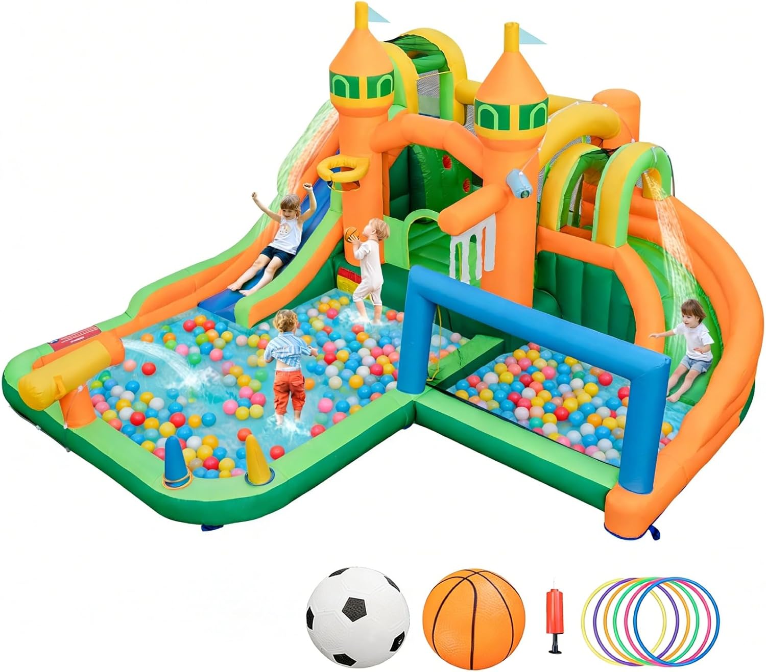 Parc aquatique gonflable 9-en- - Kids Outdoor Jump House avis et prix