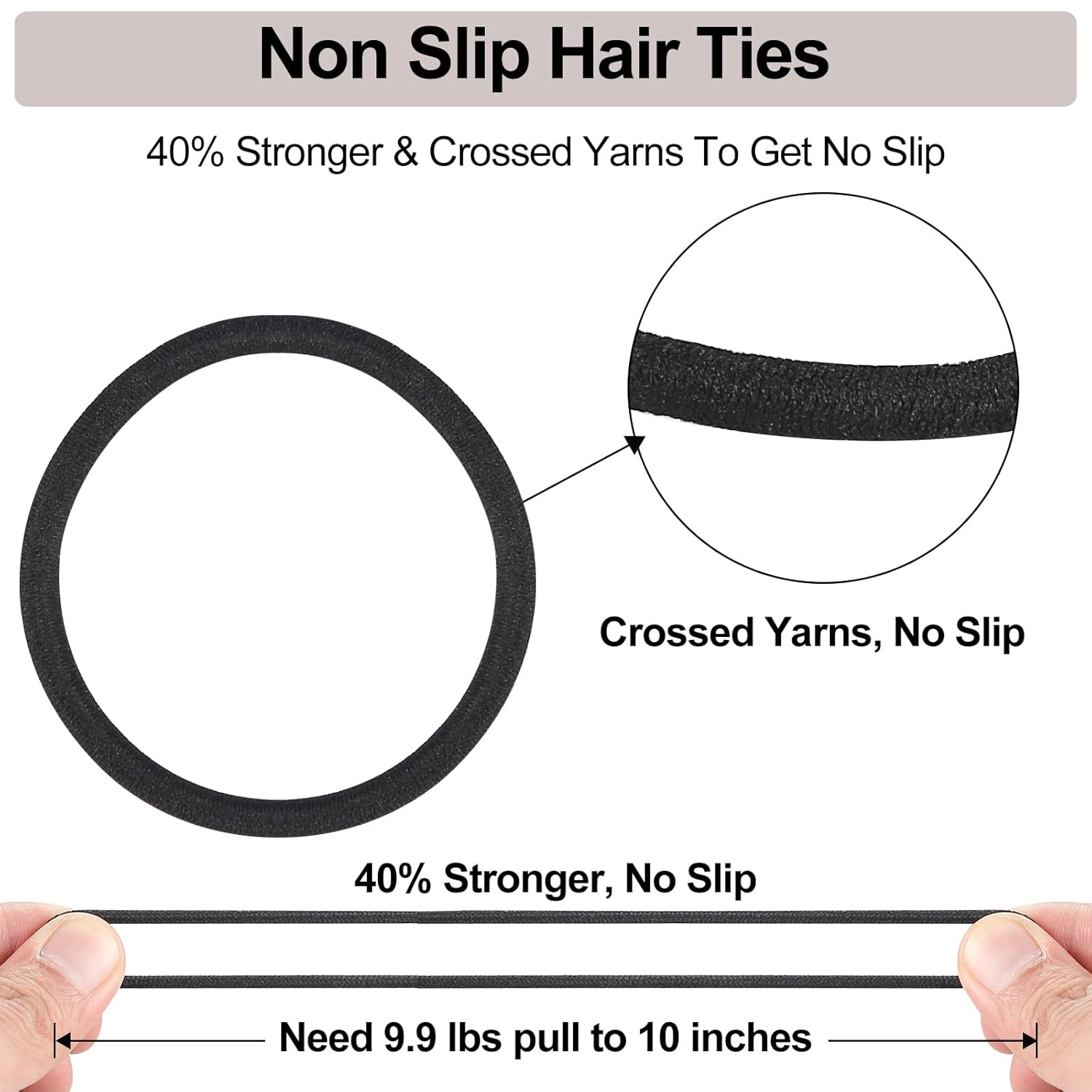 Élastiques à cheveux noirs pou - Kids Outdoor Decor avis et prix