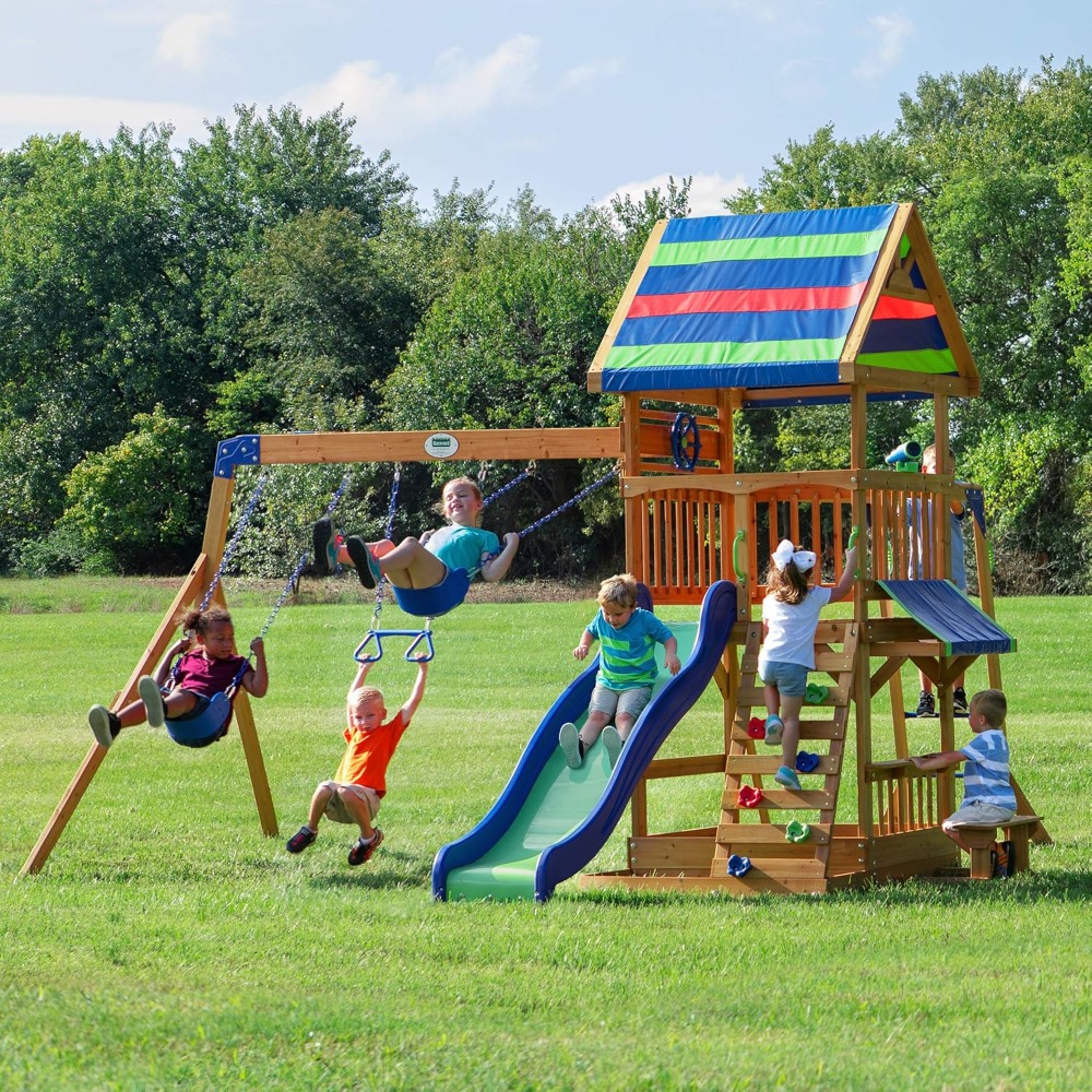 Ensemble de balançoires de jar - Kids Outdoor Monkey Bar Set avis et prix